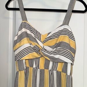 Bailey Blue Striped Twist Jumpsuit